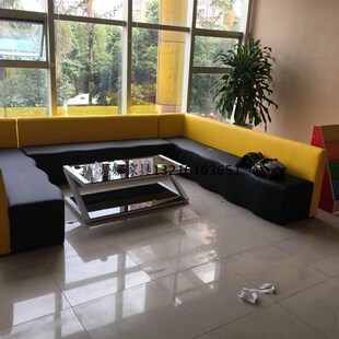 学校酒店洽谈区沙发o家长等候区休闲区沙发公司前台沙发办公沙发