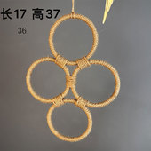 鹦鹉啃咬玩具四环秋千实木玄凤解闷磨嘴站架攀爬鸟笼用品互动玩具