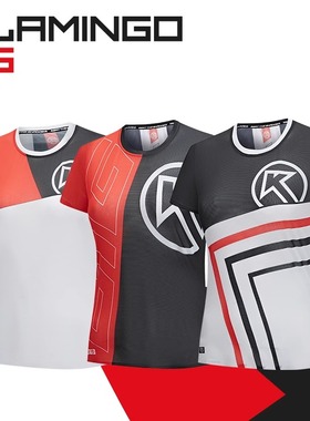 BIGK大K 官方旗舰店flamingo ss女马拉松跑步运动速干透气短袖T恤