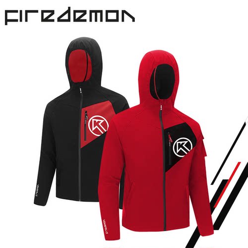 BIGK大K 官方旗舰店 火魔秋冬季男女款运动跑步休闲保暖软壳外套