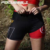 BIGK大K官方FOCUSES1 V2女子马拉松越野跑步运功速干紧身压缩短裤