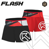 大K FLASH男女同款 马拉松跑步速干自带内衬运动三分裤 BIGK 短裤