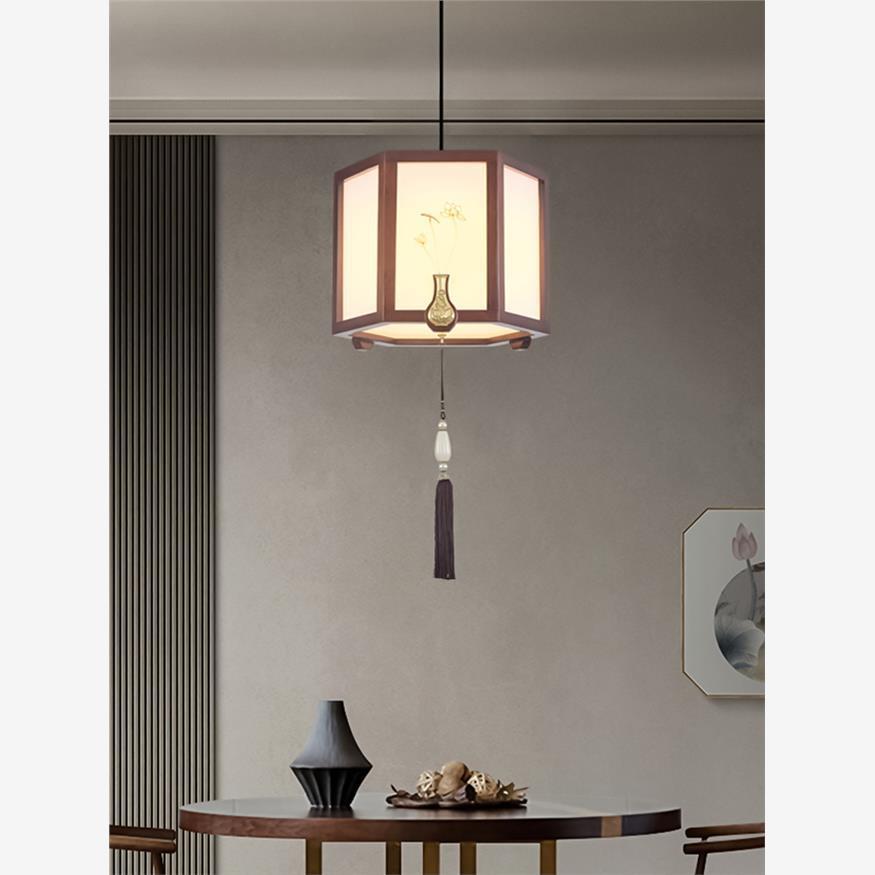 新中式旋转挑空loft公寓楼梯间长吊灯复式楼别墅中空创意简约吊灯