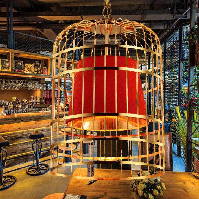 新中式铁艺鸟笼酒吧台创意个性餐厅北欧后现代铁艺咖啡厅简约吊灯,家装灯饰光源,智能吊灯,淘宝优惠券,粉丝福利购,淘宝优惠卷
