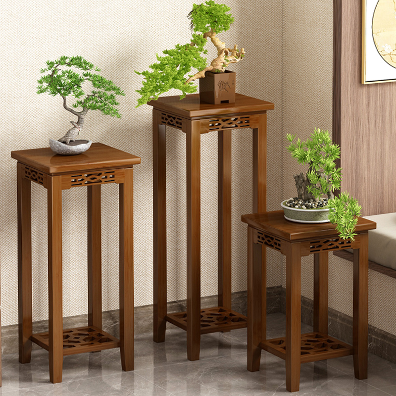 之物里置物架楠竹落地式花架