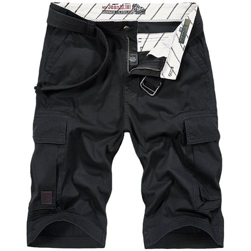 柏承夏季工装短裤男薄款多口袋大码纯棉中裤休闲5分裤男士五分裤