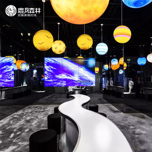 太空星球灯吊灯户外防水景观装饰球形月球太阳系行星灯落地挂树灯