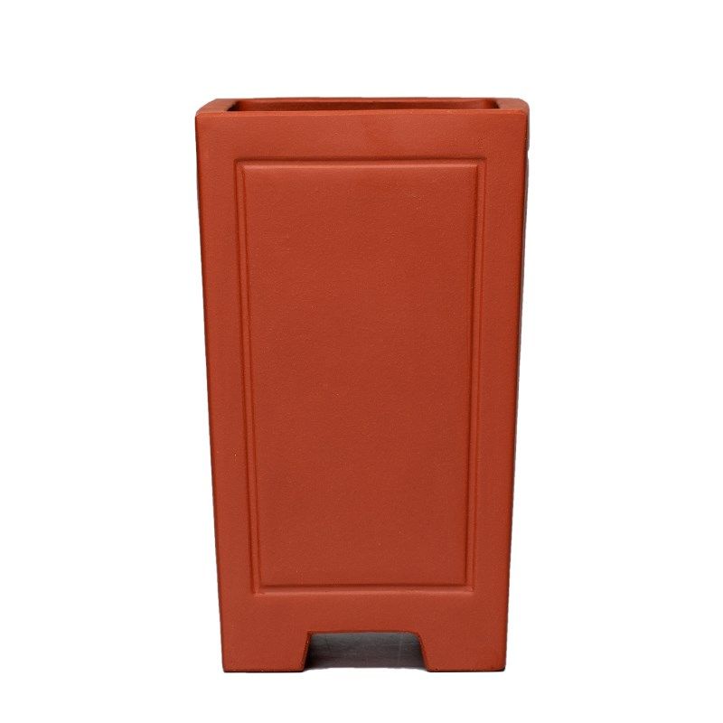 尚扣紫砂花盆 宜兴手工四方室内绿植花卉 悬崖桩子兰花桌面花器