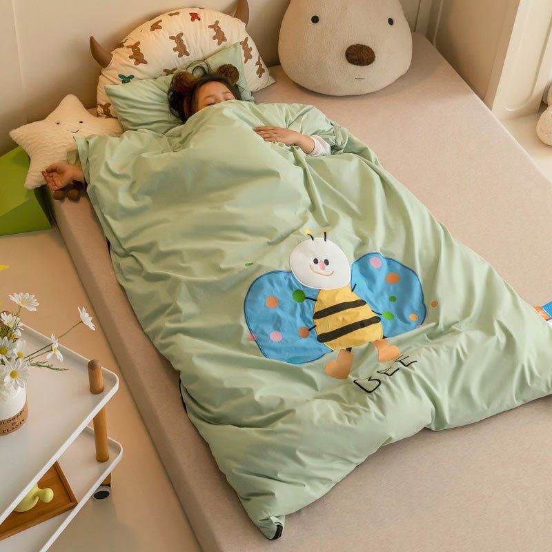 A类婴儿睡袋儿童防踢被秋冬款加厚纯棉中大童宝宝防踢被子神器冬