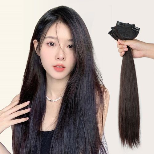 假发女长发三片式长直发假发片接发神器无痕蓬松增发量轻薄小发片
