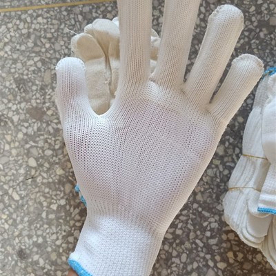 维修用二级品劳保棉线尼龙手套残次品手套修车干活专用手套60双包