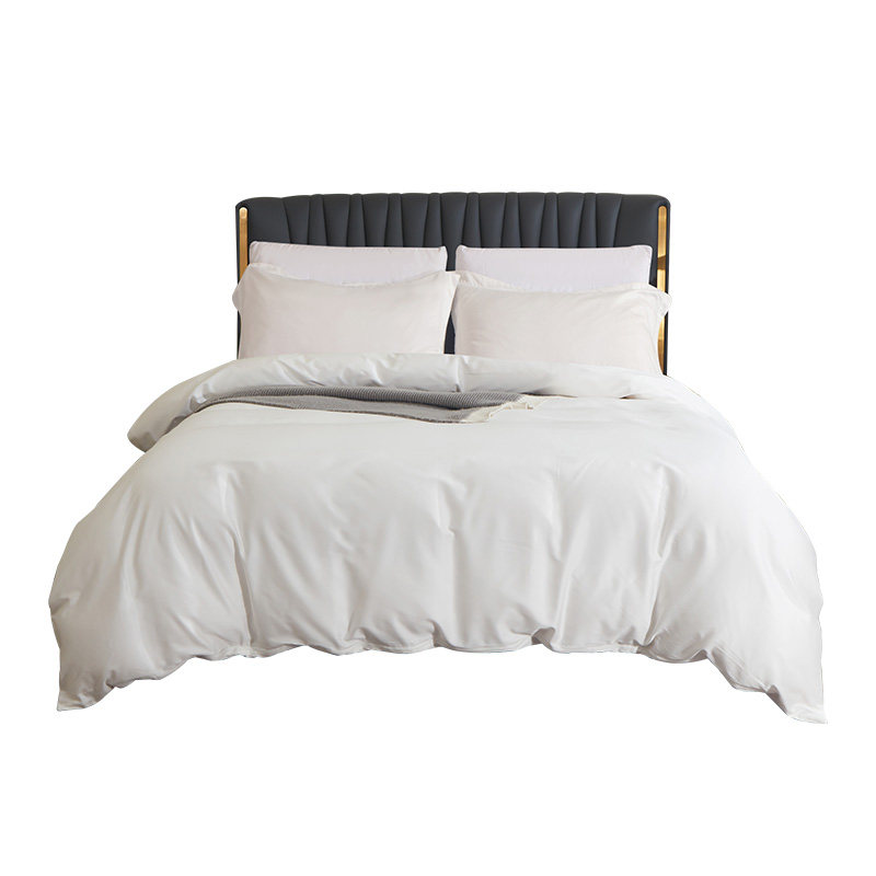 酒店60支新疆长绒棉全棉被套单件200x230纯棉白色单人被罩150x200