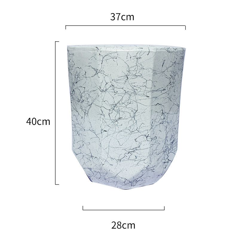 陶瓷大理石冰裂纹大号花盆观赏玫瑰花绿萝发财树桌面客厅摆件包邮