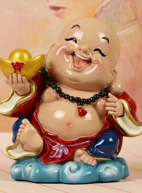 招财保平安弥勒佛摆件大肚佛储钱罐家居办公室装饰品店铺开业礼品