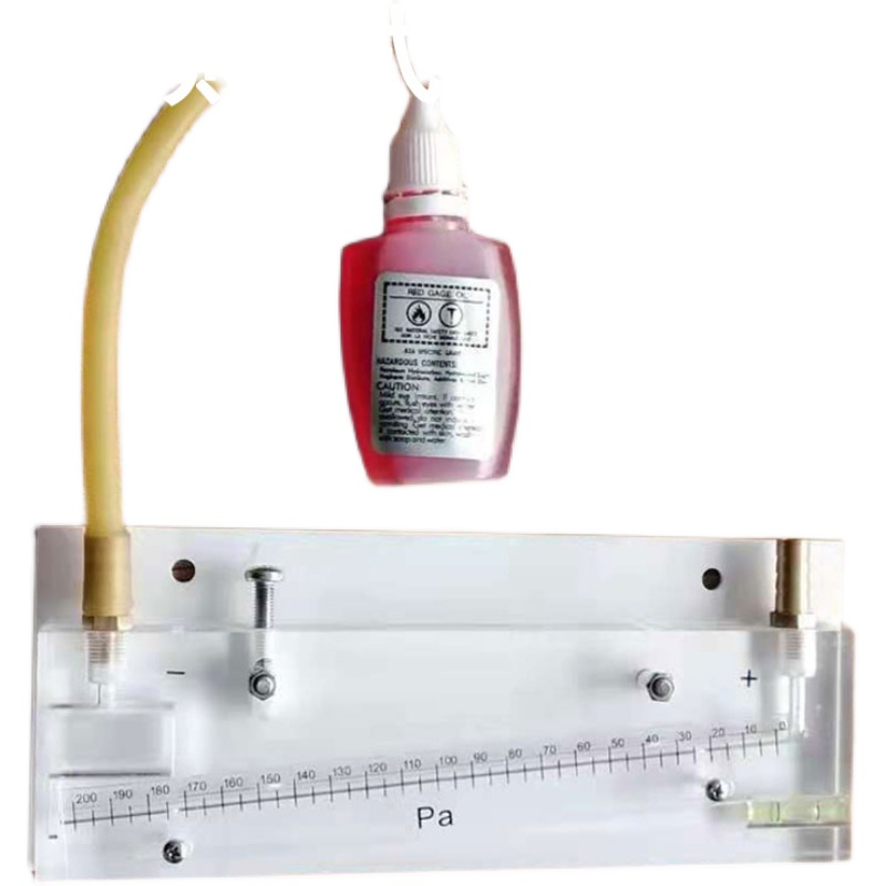 D-200P倾斜式微压计人防通风测压装置红油差压计表斜管压差表养殖