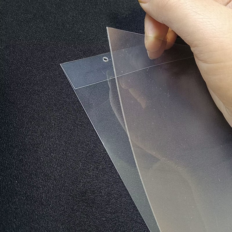 斜口笼挂牌 超市双耳大吊牌网篮货架价格牌 透明塑料套仓库标签牌