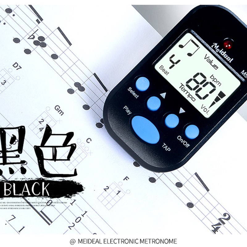 M50迷你节拍器乐器通用电子节拍器钢琴吉他小提琴古筝节奏器包邮