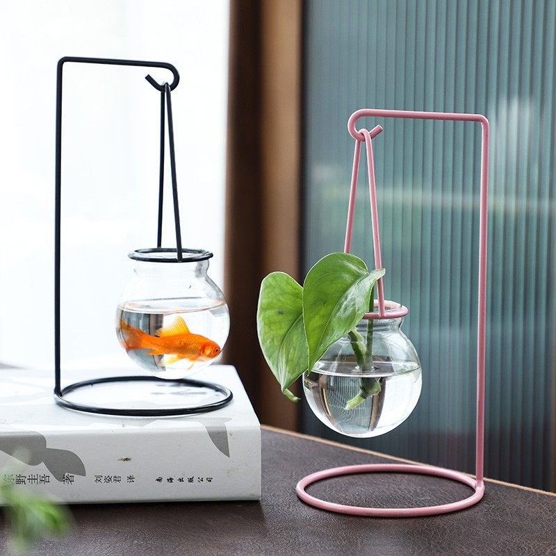 创意绿萝水培植物花瓶玻璃透明插花水养花盆铁艺花器皿桌面摆件,鲜花速递/花卉仿真/绿植园艺,花瓶,淘宝优惠券,粉丝福利购,淘宝优惠卷