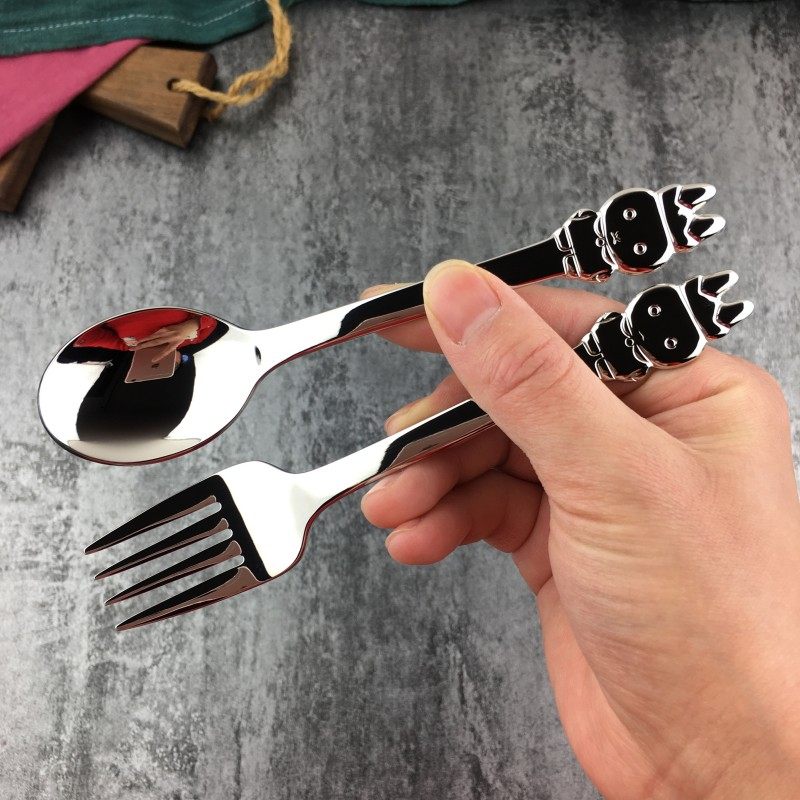 304不锈钢勺子卡通匙羹主餐勺儿童小学生家用汤勺汤匙幼儿园餐叉,婴童用品,儿童勺,淘宝优惠券,粉丝福利购,淘宝优惠卷