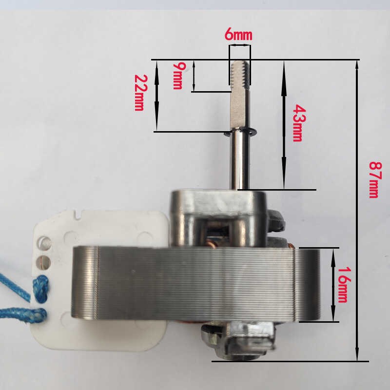 空气炸锅电机马达YJ61-16/13/10单相罩极异步电动机通用风机电机