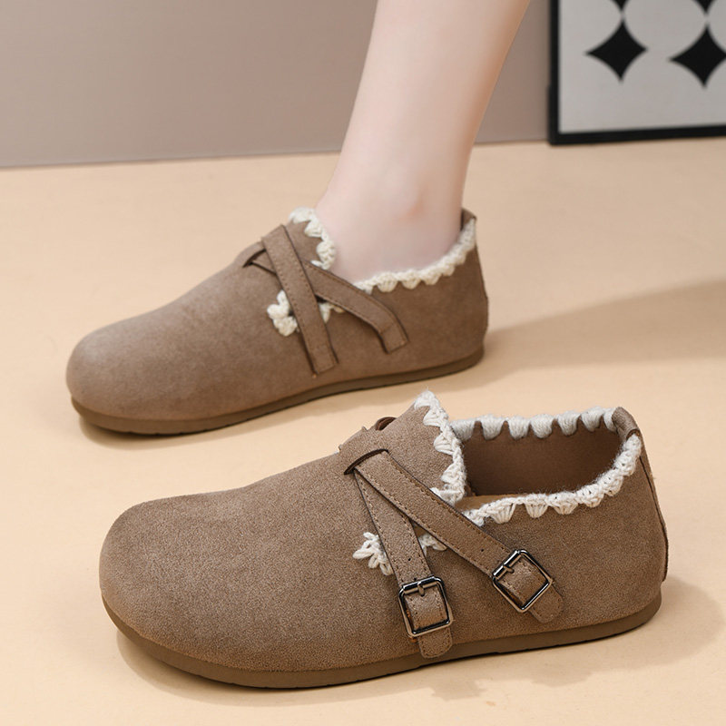 复古厚底全包勃肯鞋女2026春秋新款一脚蹬单鞋休闲轻便百搭豆豆鞋,女鞋,勃肯鞋/软木鞋,淘宝优惠券,粉丝福利购,淘宝优惠卷