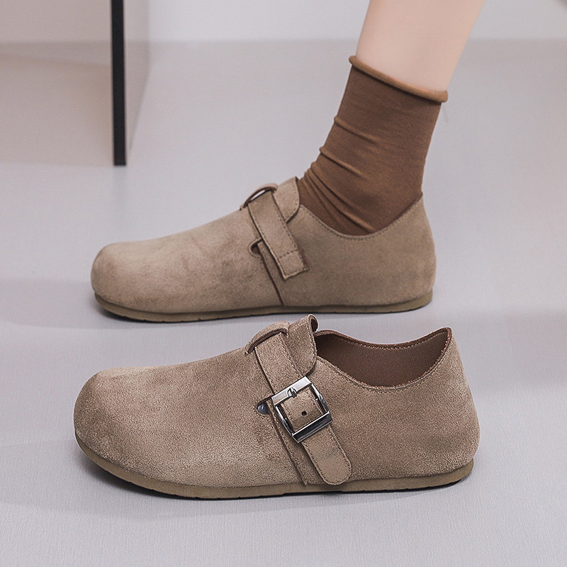 厚底全包勃肯鞋女2026新款一脚蹬懒人单鞋休闲轻便百搭女士豆豆鞋,女鞋,乐福鞋（豆豆鞋）,淘宝优惠券,粉丝福利购,淘宝优惠卷