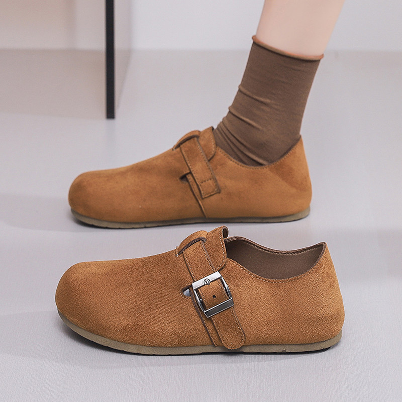 厚底全包勃肯鞋女2026新款一脚蹬懒人单鞋休闲轻便百搭女士豆豆鞋,女鞋,乐福鞋（豆豆鞋）,淘宝优惠券,粉丝福利购,淘宝优惠卷