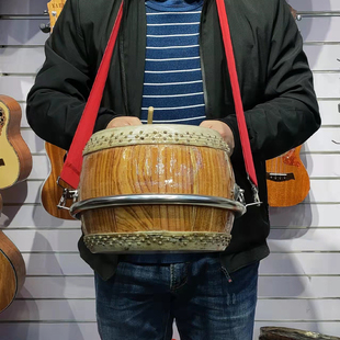 圆形手鼓架6.5寸战鼓架不锈钢鼓架折叠形不锈钢堂鼓架板鼓架子