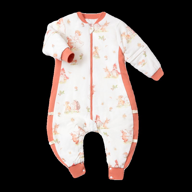 儿童纯棉纱布睡袋无骨宝宝夏季薄款防踢被连体睡衣男童女童空调服