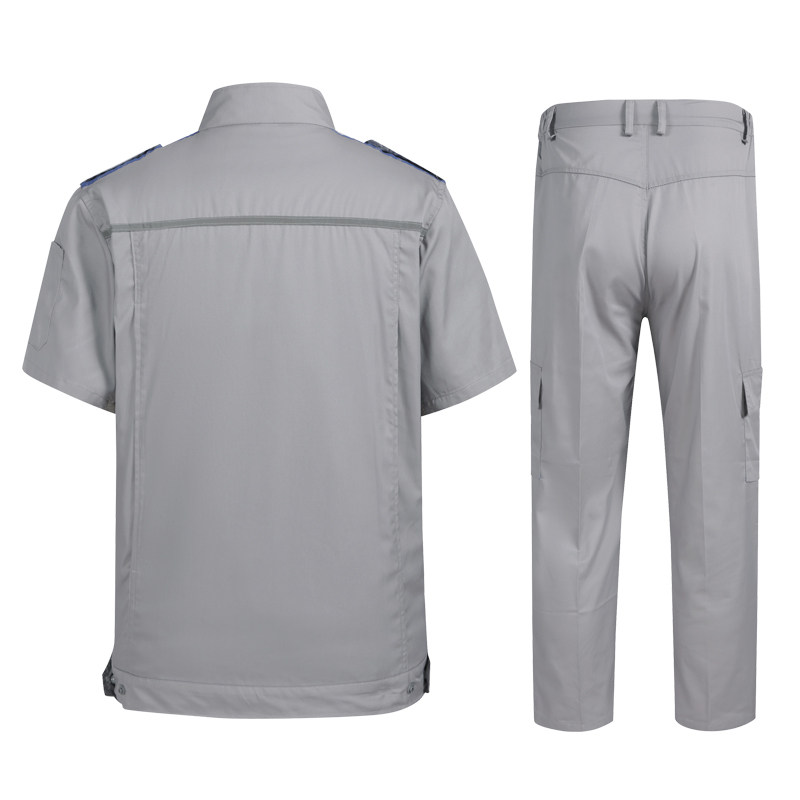 夏季新款一汽大众短袖工作服套装男4s店工装售后汽修厂劳保服定制