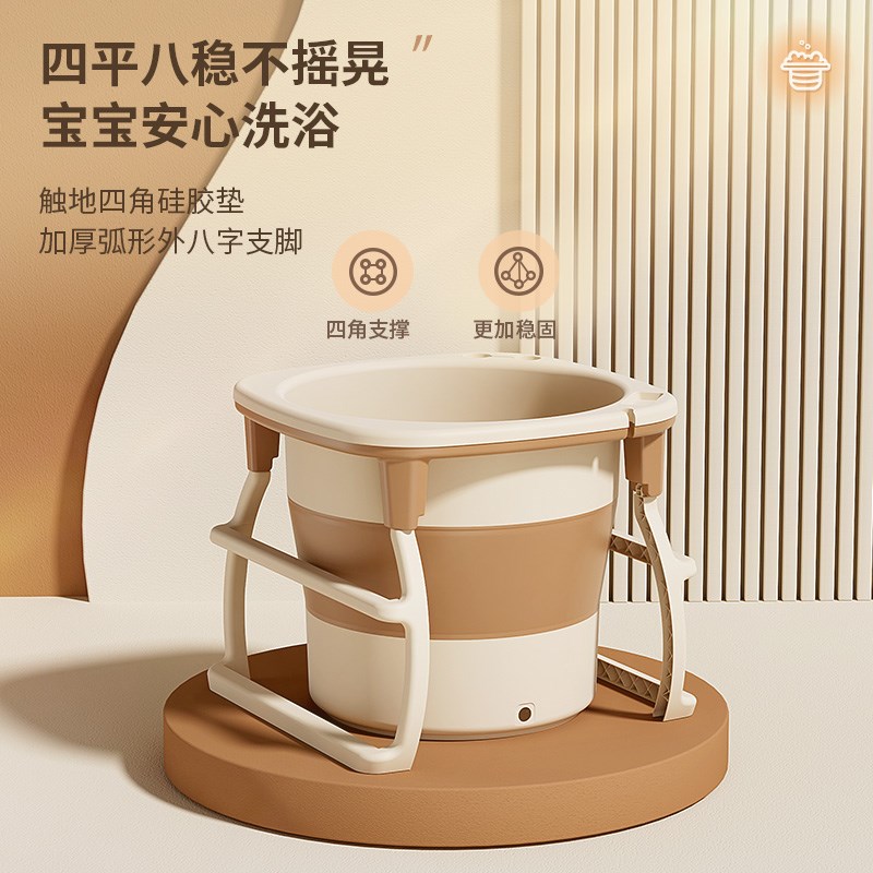 家用折叠泡澡桶成人洗澡盆大人保温沐浴缸婴儿圆形游泳池儿童加大