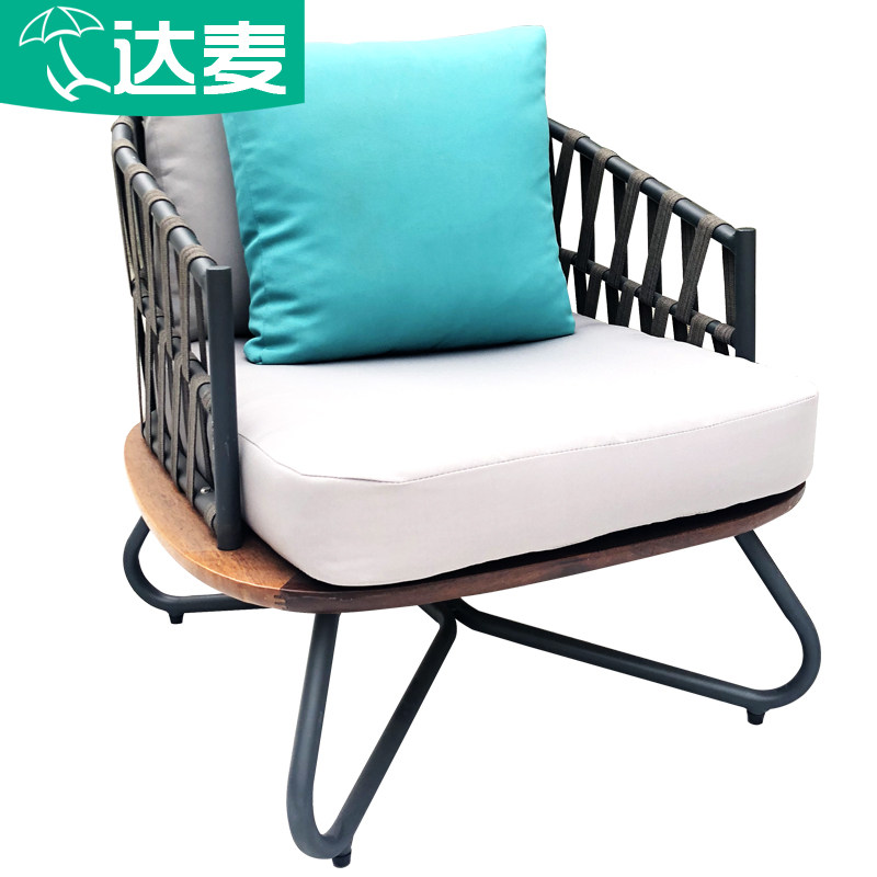 户外沙发组合客厅实木藤编沙发茶几庭院样板房藤椅露台藤沙发家具