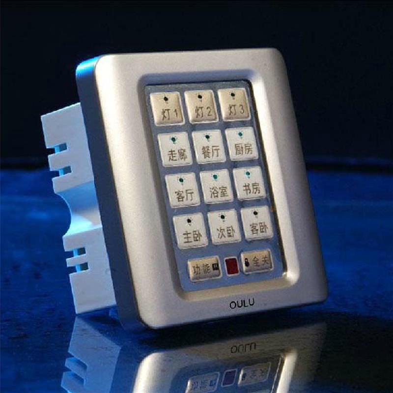 欧璐智能开关 触摸开关 智能墙壁开关 86型OL86A-KA升级K24多控开