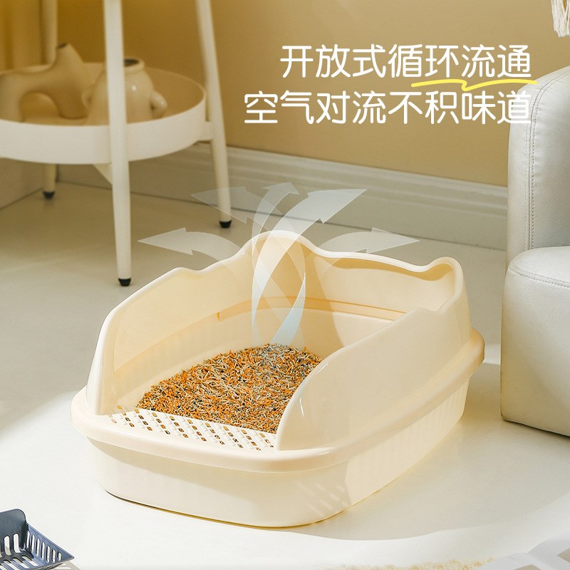 巨无霸猫砂盆超大号防外溅猫厕所猫屎盆半封闭开放式猫沙盆猫用品