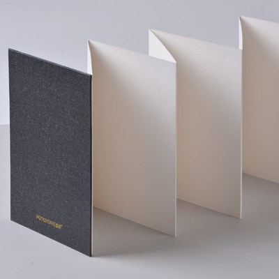 POTENTATE遵爵16k风琴本水彩本 手帐本棉浆 细纹水彩纸明信片300g