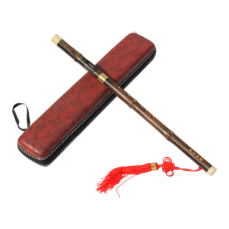 巴乌乐器新艺巴乌可拆卸二节横吹紫竹F调G调送锦盒中国结
