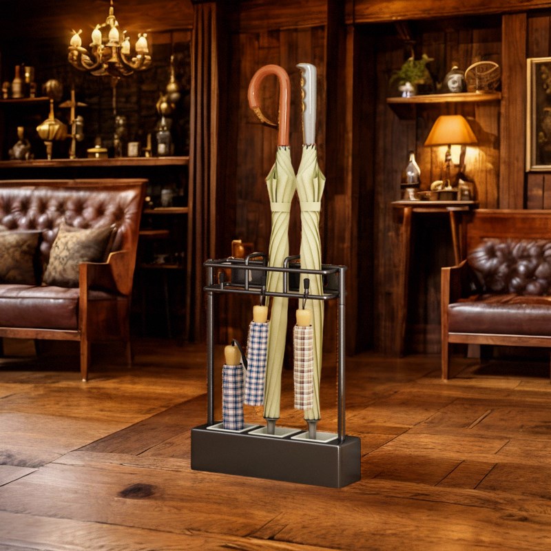 轻奢雨伞收纳架商用酒店大堂办公室雨伞架家用门口放雨伞桶置物架