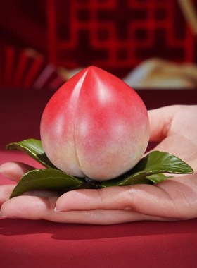 威弗列德铜摆件《寿桃》黄铜工艺品饰品长辈祝寿送礼礼品蟠桃装饰