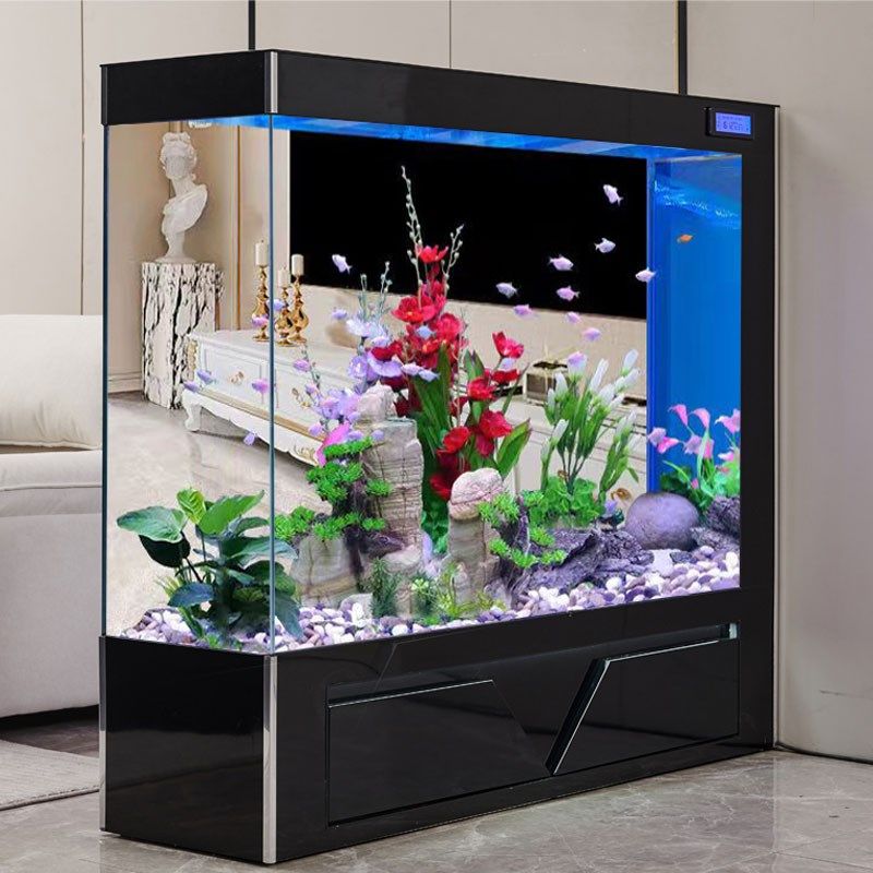 鱼缸客厅2024新款超白玻璃大型智能轻奢屏风家用落地水族箱免换水,宠物/宠物食品及用品,底柜/落地缸,淘宝优惠券,粉丝福利购,淘宝优惠卷