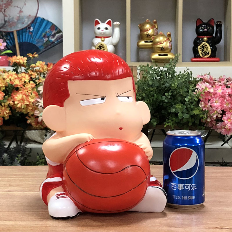 搪胶储钱罐特大号可爱防摔成人储蓄罐创意礼物灌篮樱木摆件存钱罐