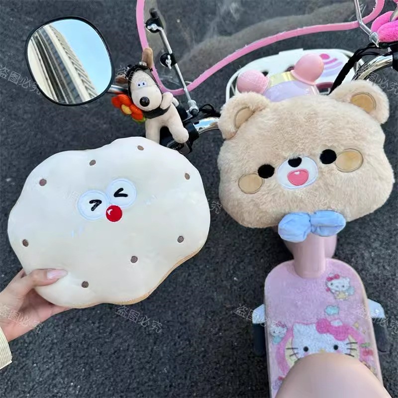 电动车儿童座椅防撞垫保护垫软包玩偶公仔宝宝防撞头神器