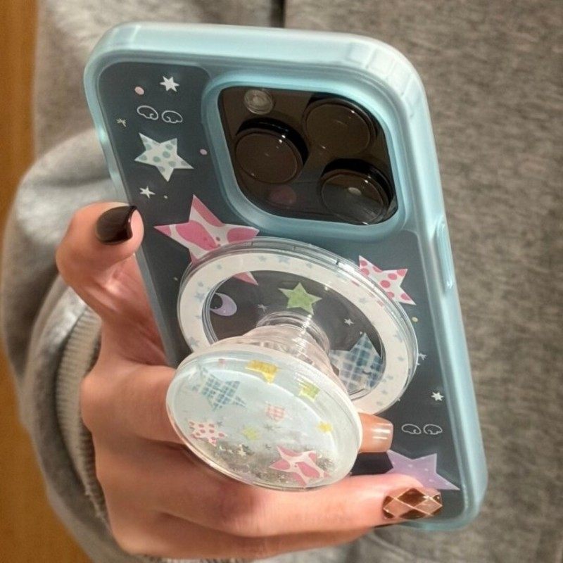 先吉透绿满屏格纹星星支架苹果1716promax手机壳iphone1514磁吸网红,3C数码配件,手机保护套/壳,淘宝优惠券,粉丝福利购,淘宝优惠卷