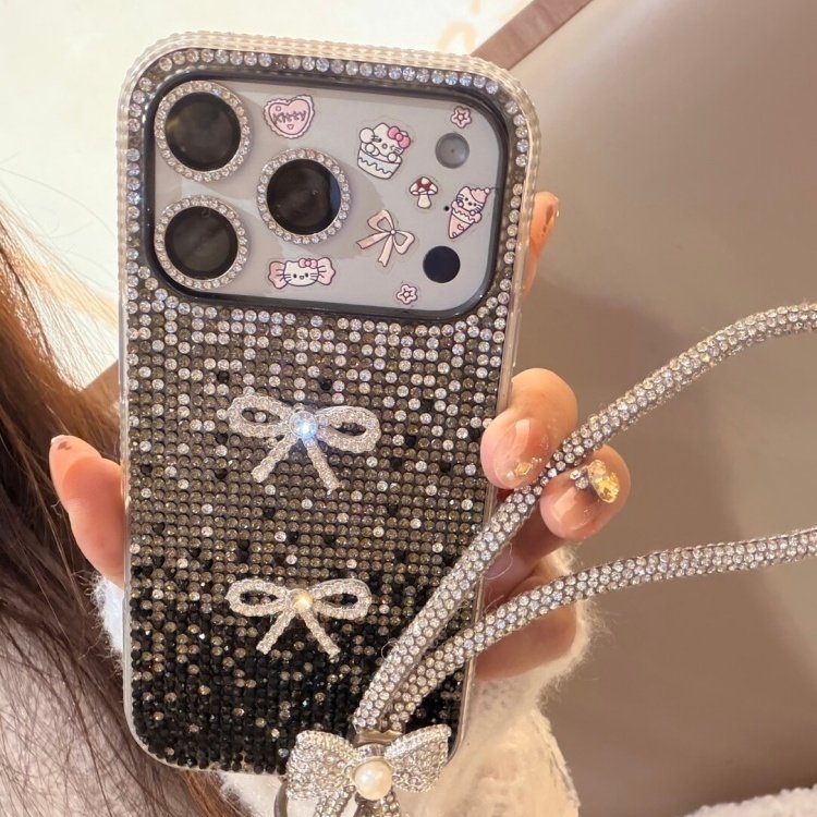 高级感轻奢贴钻蝴蝶结适用iPhone1716promax手机壳新款苹果15pro创砂14pro个性13pro可爱16pro防摔保护防摔壳,3C数码配件,手机保护套/壳,淘宝优惠券,粉丝福利购,淘宝优惠卷