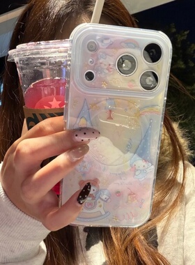 小猫可爱小众适用于苹果iphone17Promax全包防摔手机壳 ins16pro奶油韩系风15p可爱个性女款高级感1615保护套