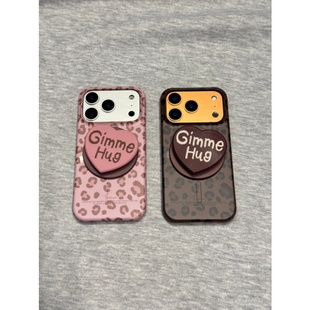 适用苹果17promax手机壳磁吸带支架女高端16pm的保护套15全包边iphone14硅胶防摔可爱新款pro韩系小众16pro壳