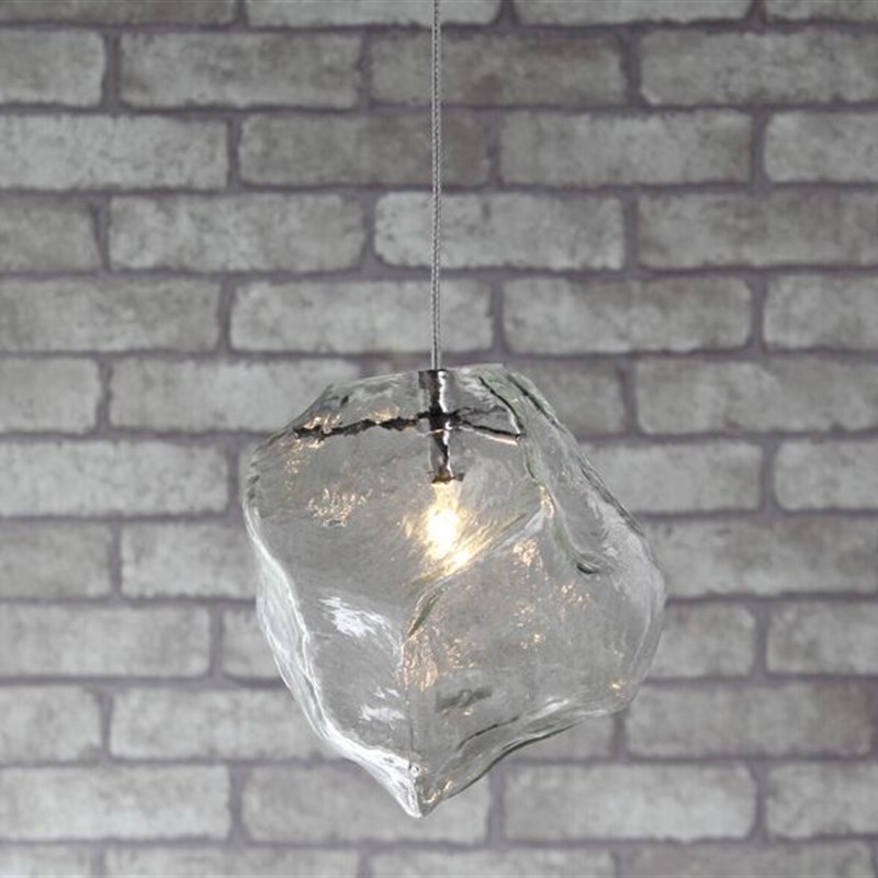 简约现代过道灯冰块石头吊灯餐厅灯吧台灯卧室灯创意自然灯玻璃灯