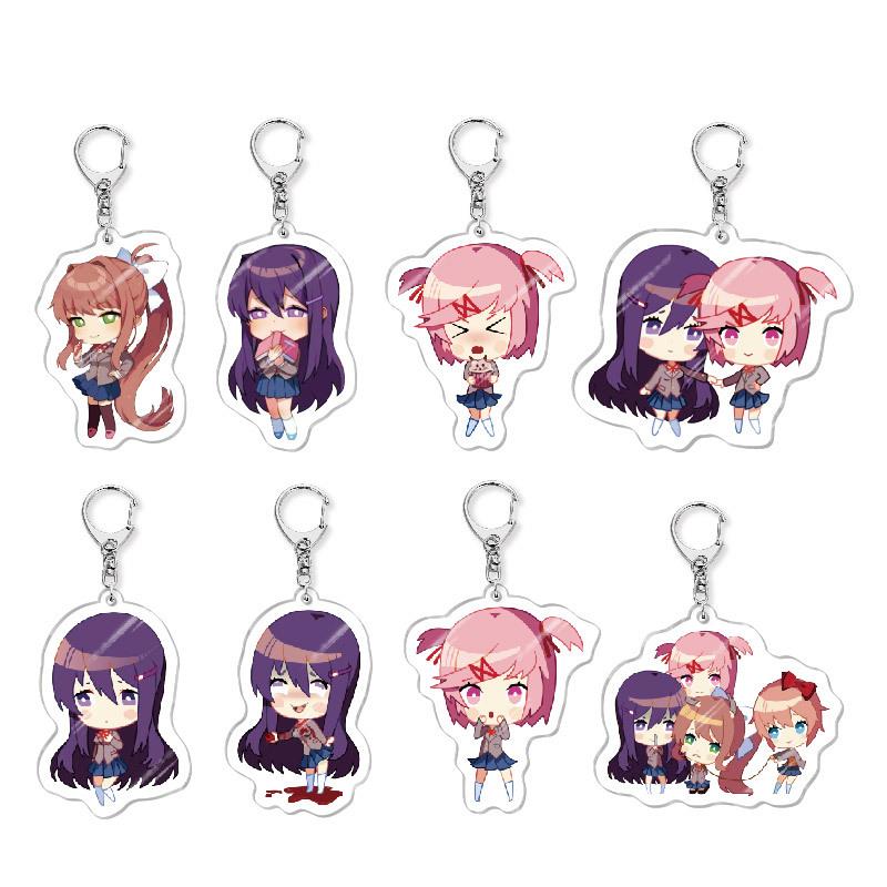 心跳文学部 动漫游戏谷子克力钥亚匙扣挂件周边小礼品