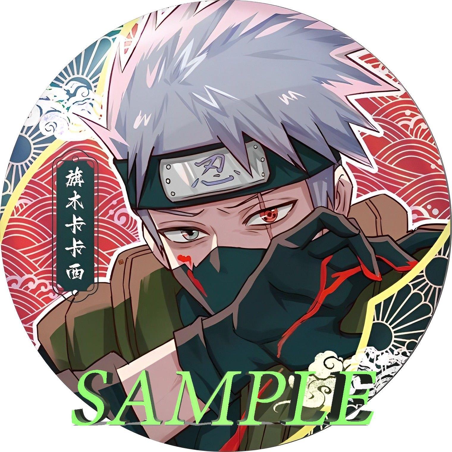 火影忍者徽章同人自印吧唧旗木卡卡西宇智波带土二次元动漫胸针