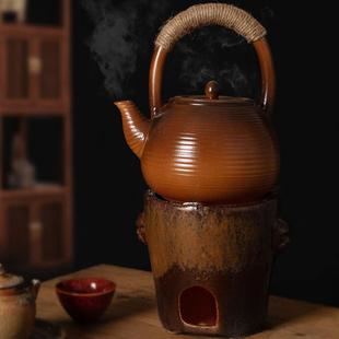 复古炭烧炉温茶壶陶瓷茶炉小火炉子耐高温户外煮茶温茶炉套装