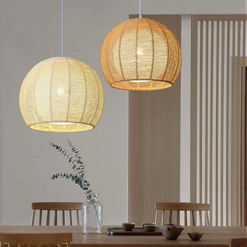 日系吊灯创意个性麻绳简约卧室客厅阳台餐厅日式圆形单头灯具实木,纺织面料/辅料/配套,纺织机械配件,淘宝优惠券,粉丝福利购,淘宝优惠卷